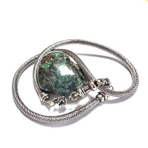 MICHAEL DAWKINS Necklace ONLY 4.5mm Sterling Silver 17.5” Mesh V.GOOD COND